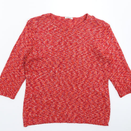Damart Womens Pink  Knit Pullover Jumper Size 12