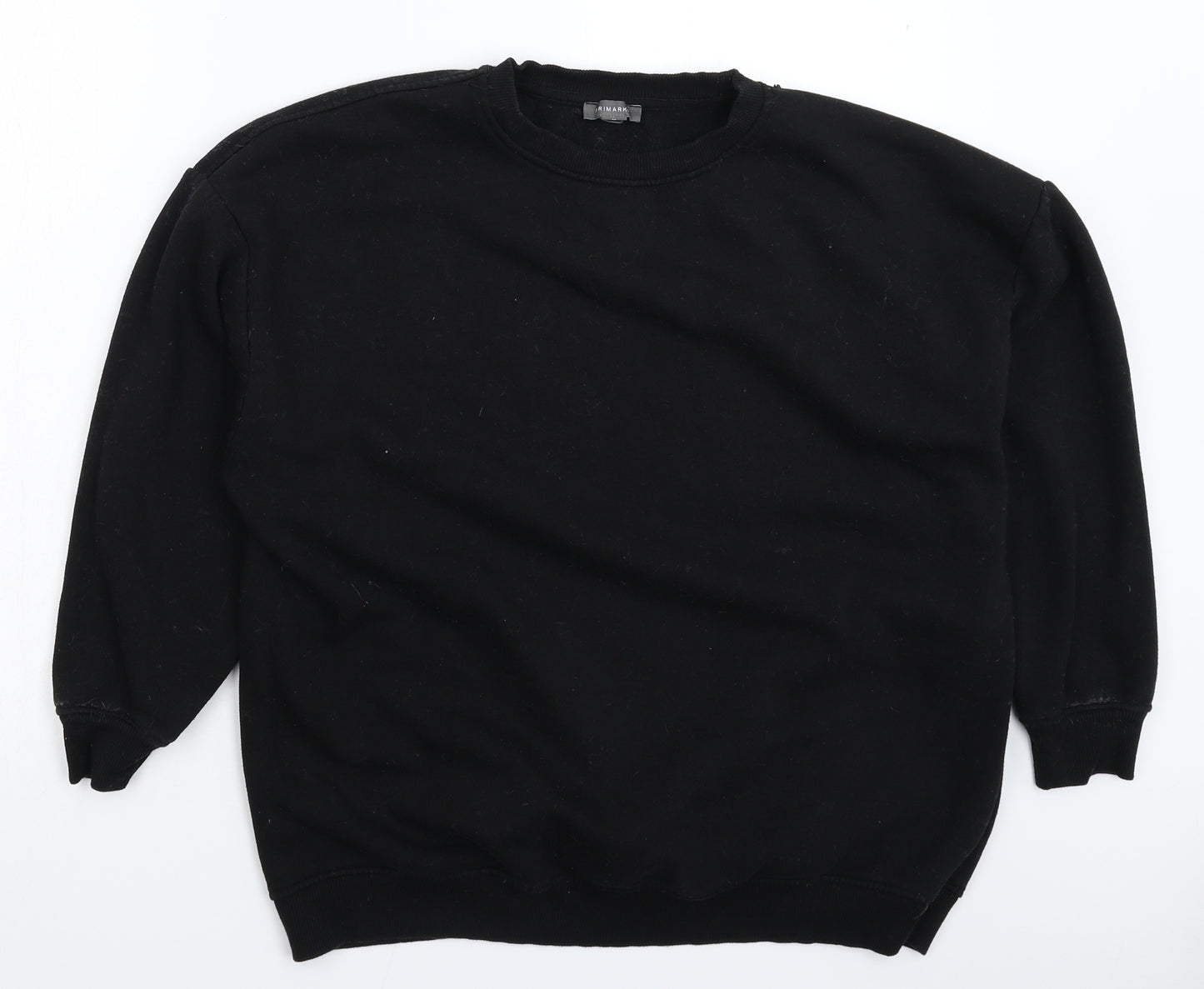 Primark Womens Black   Pullover Sweatshirt Size 14  - Oversized