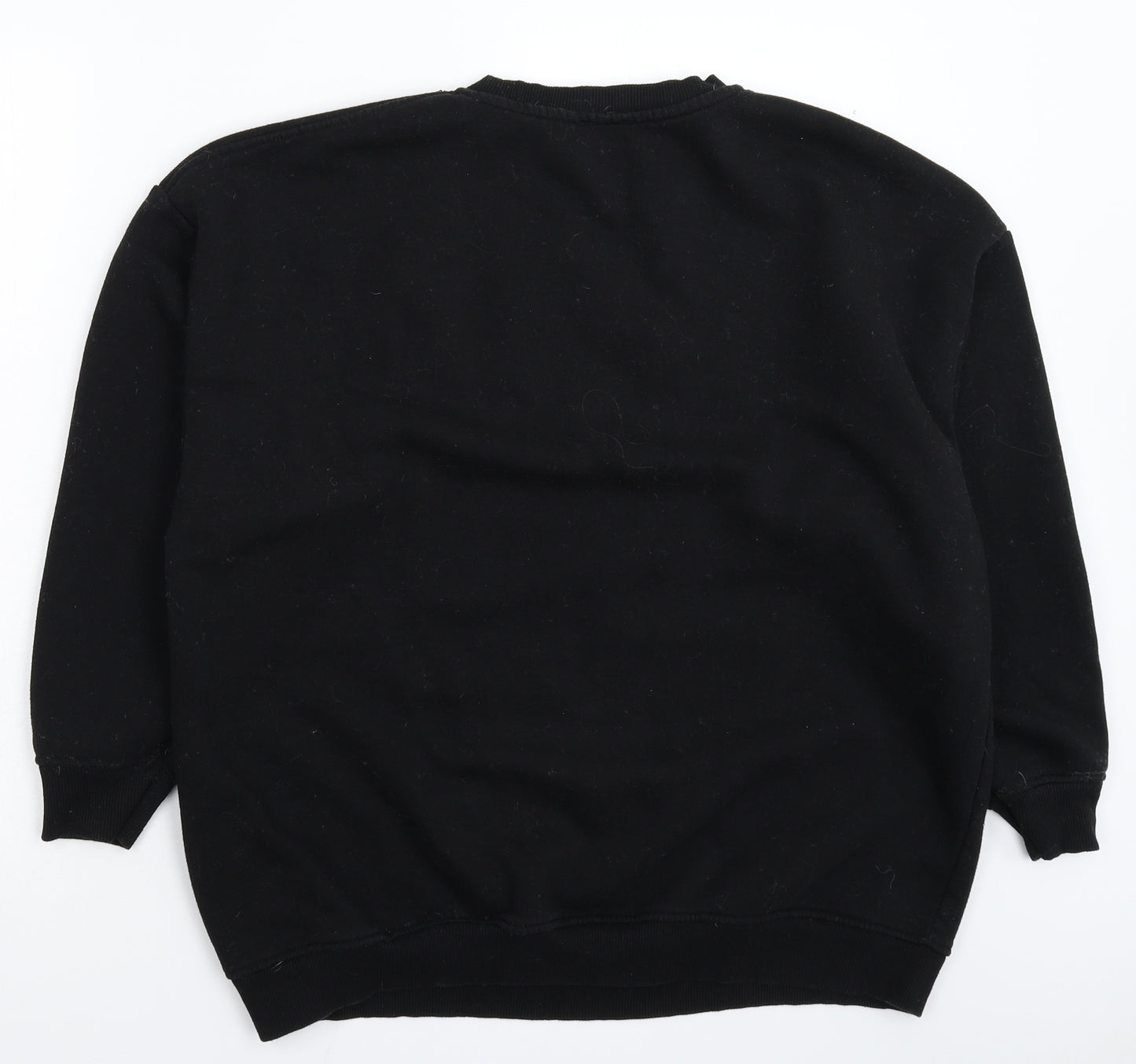 Primark Womens Black   Pullover Sweatshirt Size 14  - Oversized