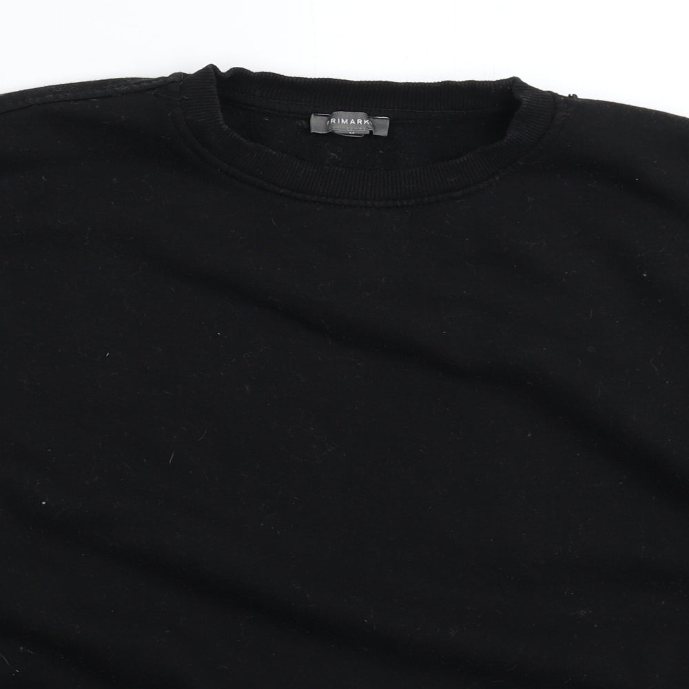 Primark Womens Black   Pullover Sweatshirt Size 14  - Oversized