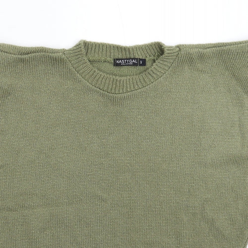 Nasty Gal Womens Green  Knit Vest Jumper Size S