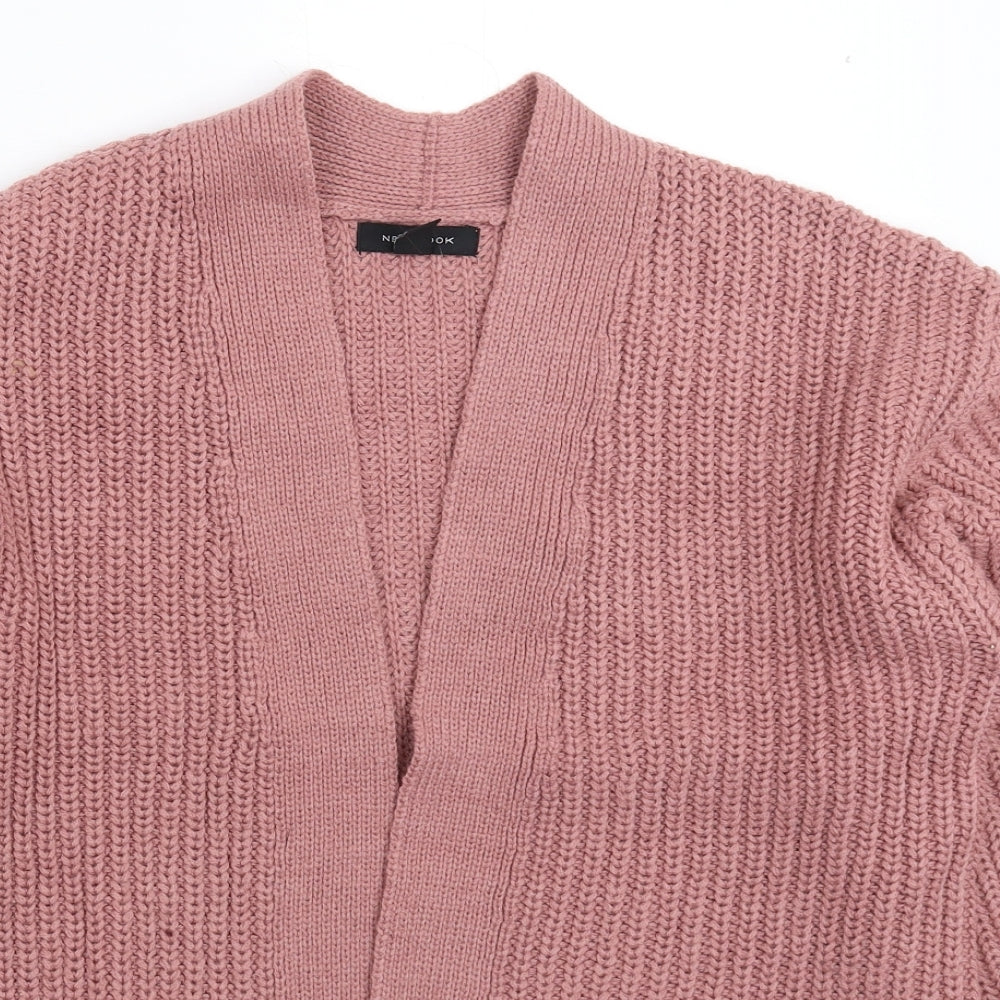 New Look Womens Pink  Knit Cardigan Jumper Size S