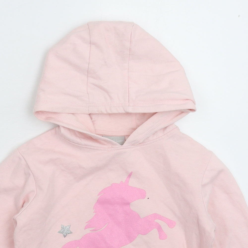 Matalan Girls Pink   Pullover Hoodie Size 8 Years