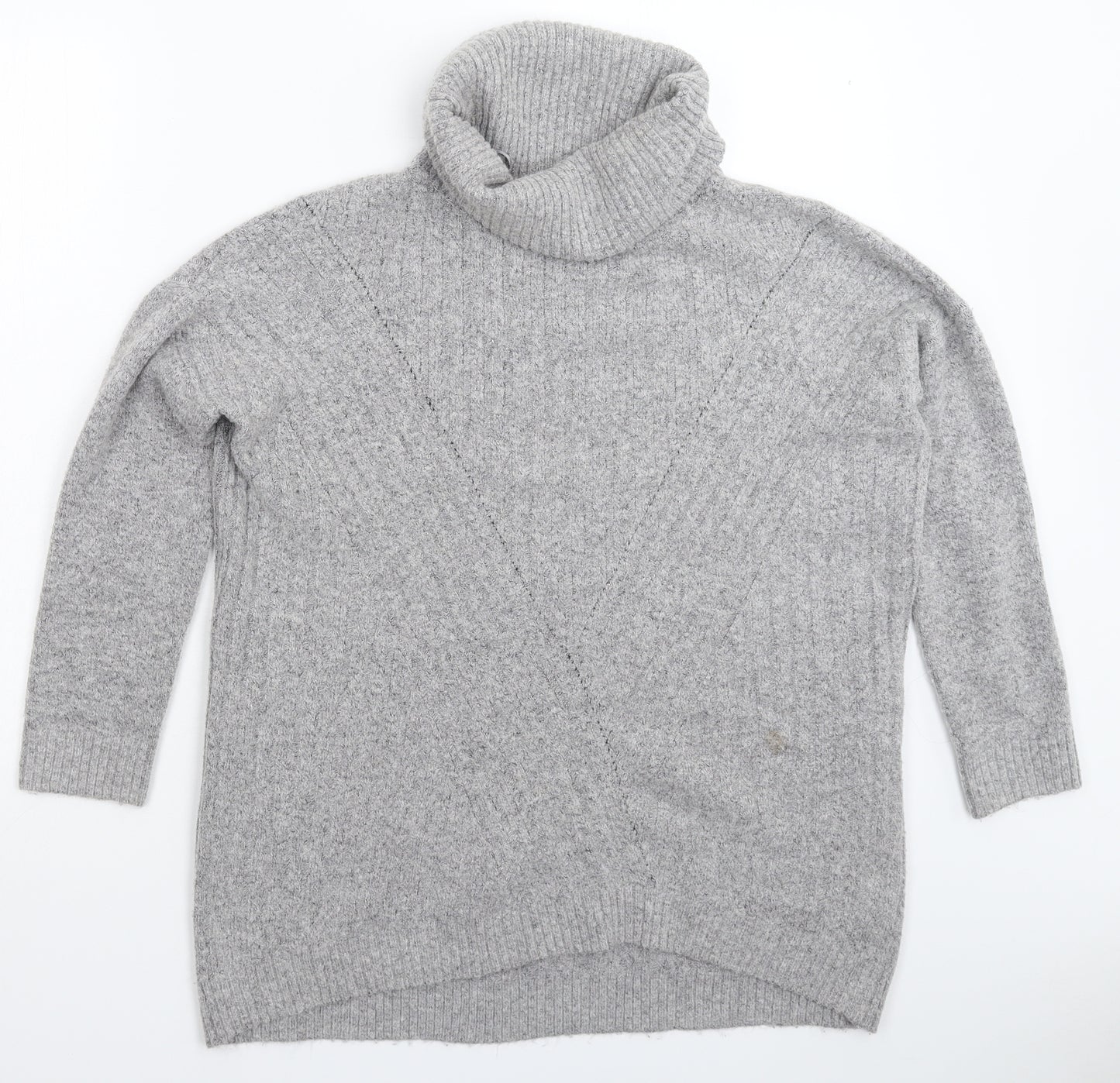 Marks and Spencer Womens Grey  Knit Pullover Jumper Size 8