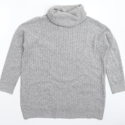 Marks and Spencer Womens Grey  Knit Pullover Jumper Size 8