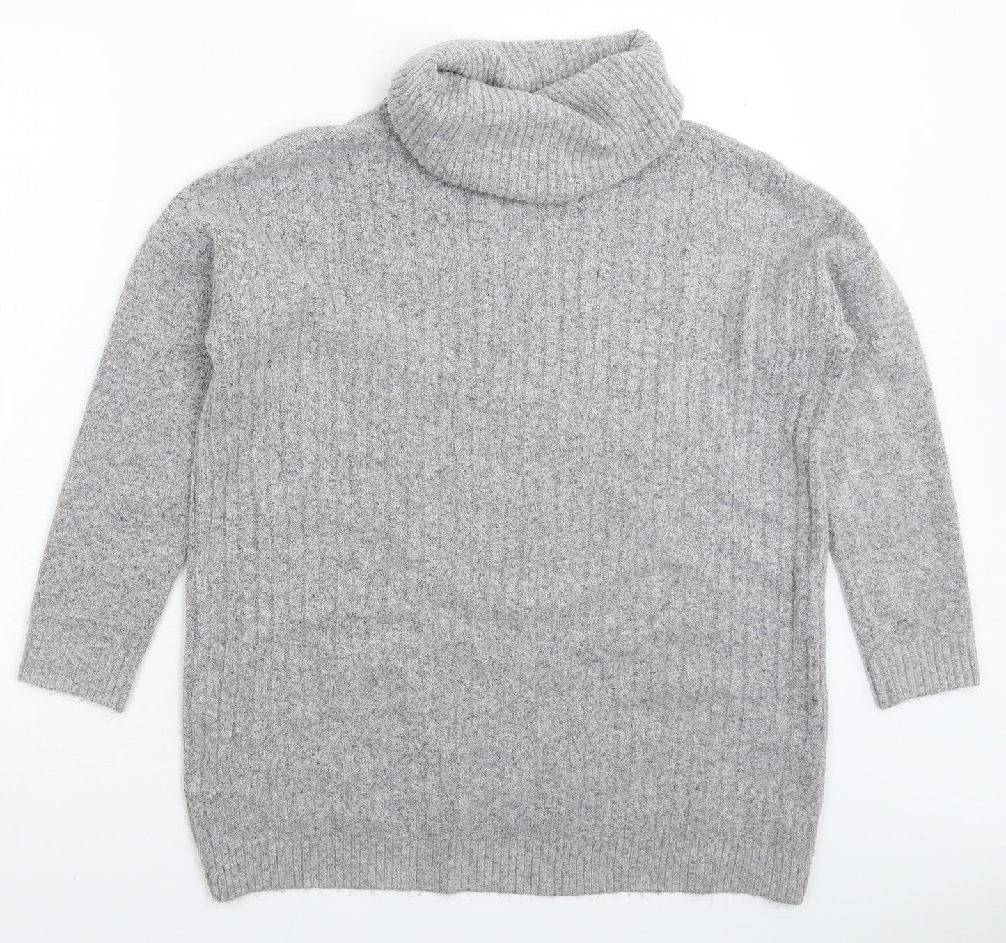 Marks and Spencer Womens Grey  Knit Pullover Jumper Size 8