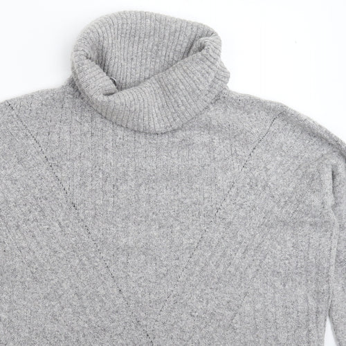 Marks and Spencer Womens Grey  Knit Pullover Jumper Size 8