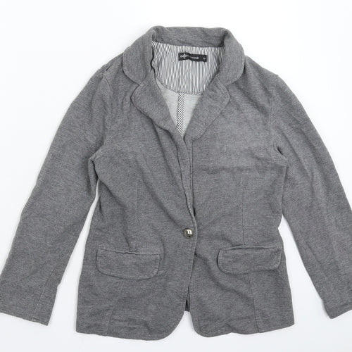 Internac Womens Grey   Jacket Blazer Size 10