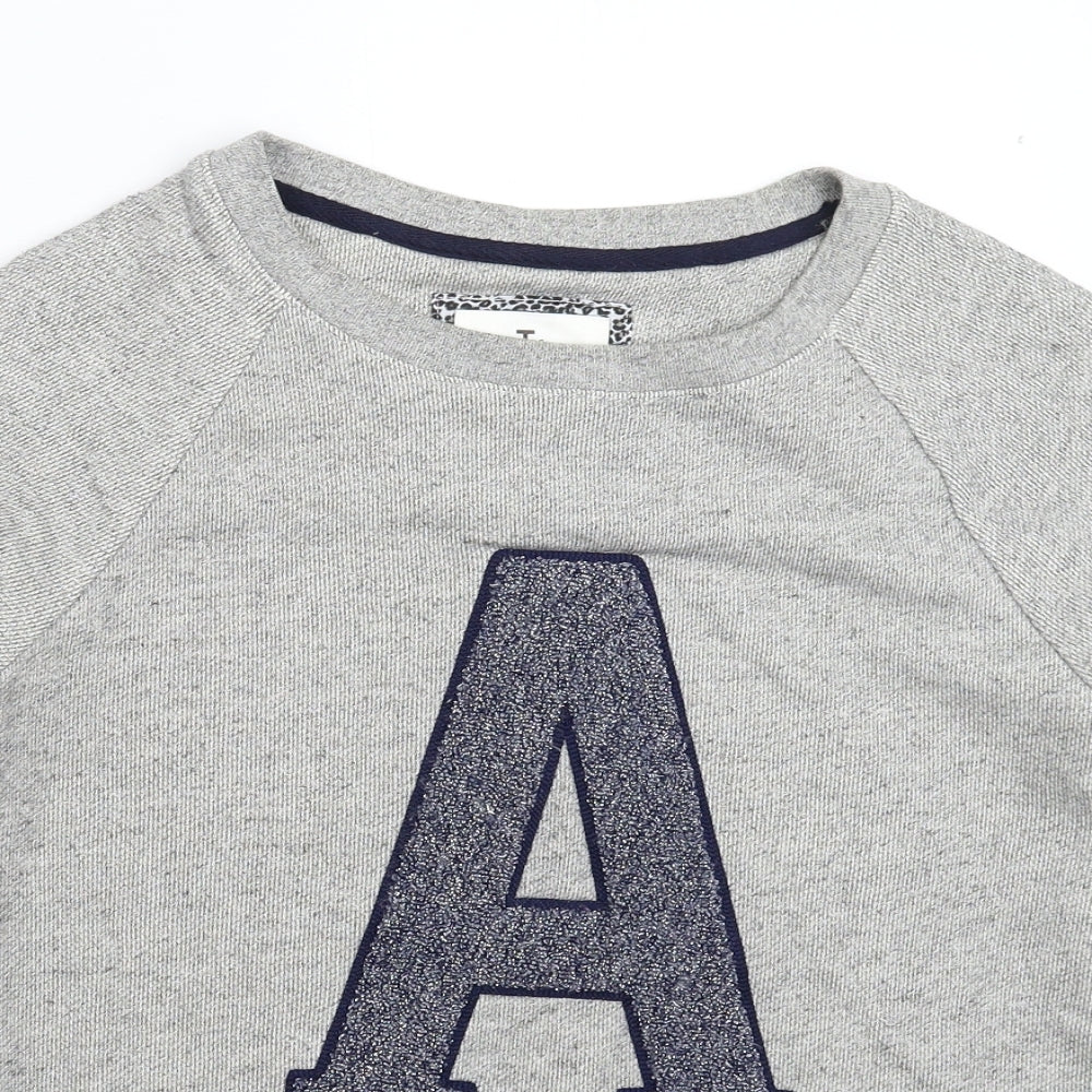 TU Womens Grey   Pullover Sweatshirt Size 10