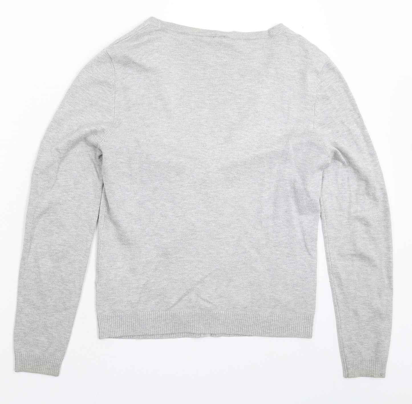 Metropolis Womens Grey  Knit Cardigan Jumper Size L