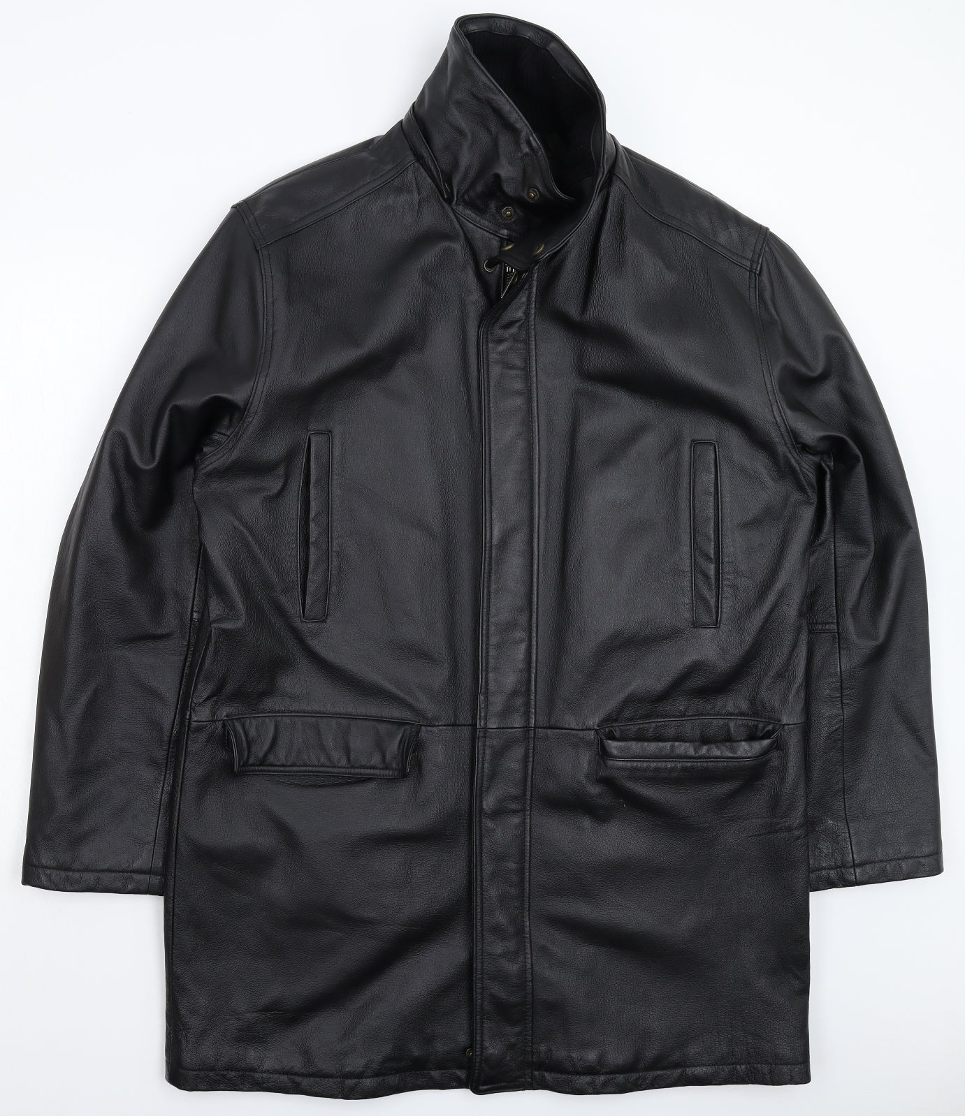 Capep Mens Black   Jacket Coat Size L