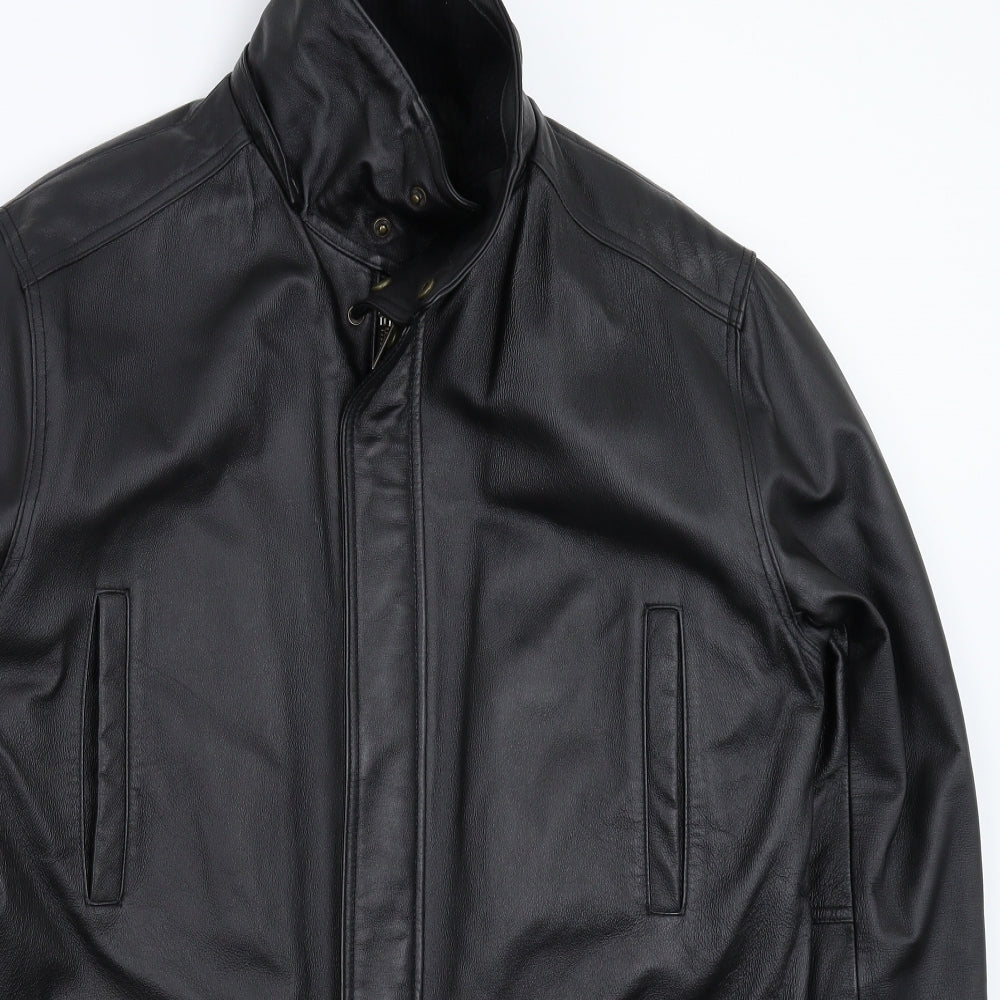 Capep Mens Black   Jacket Coat Size L