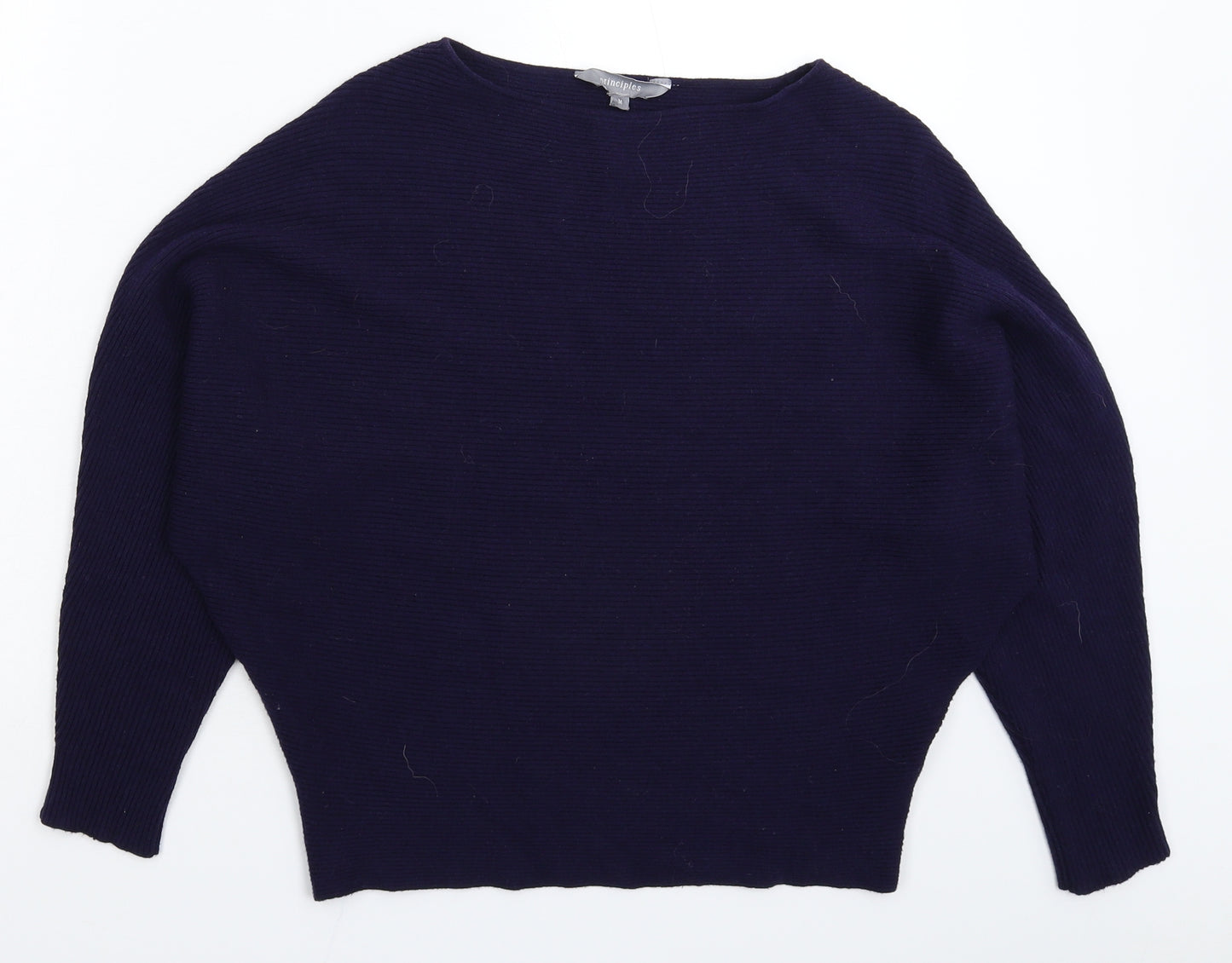 Principles Womens Blue  Knit Pullover Jumper Size M