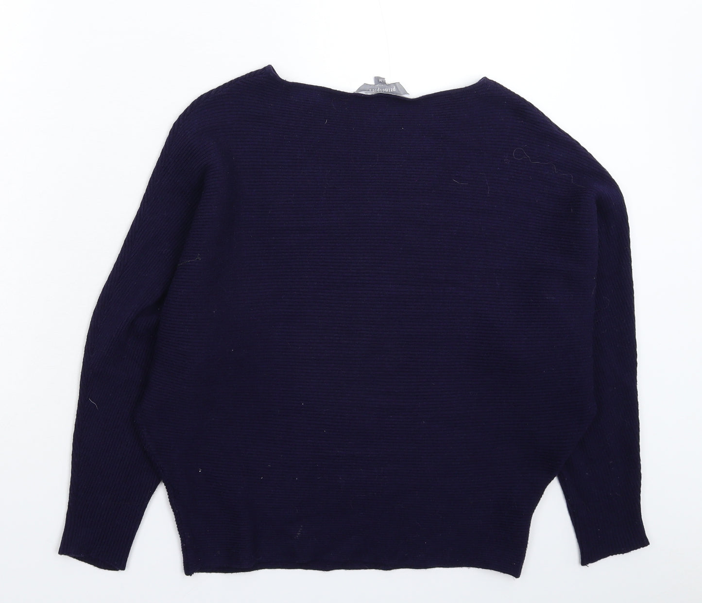 Principles Womens Blue  Knit Pullover Jumper Size M