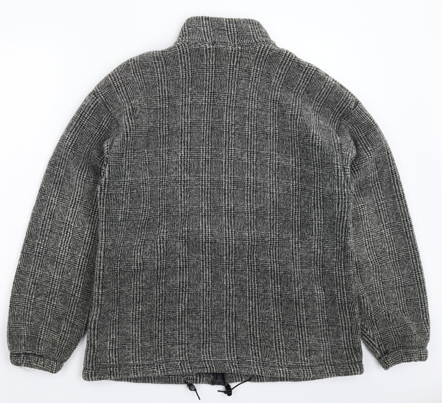 Marks and Spencer Mens Grey Check Fleece Jacket  Size S