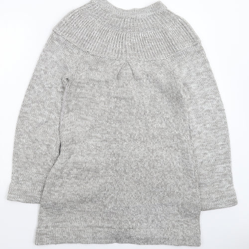 QED Womens Grey  Knit Jacket Coatigan Size M