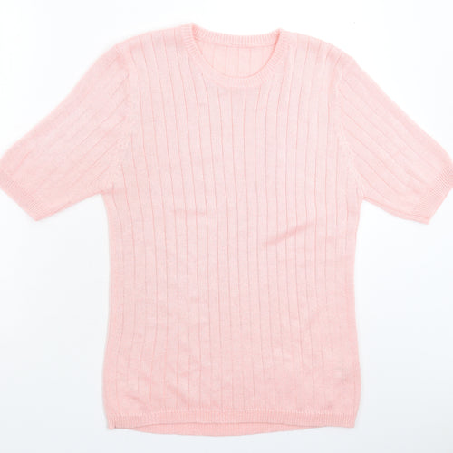 Preworn Womens Pink  Knit Pullover Jumper Size M