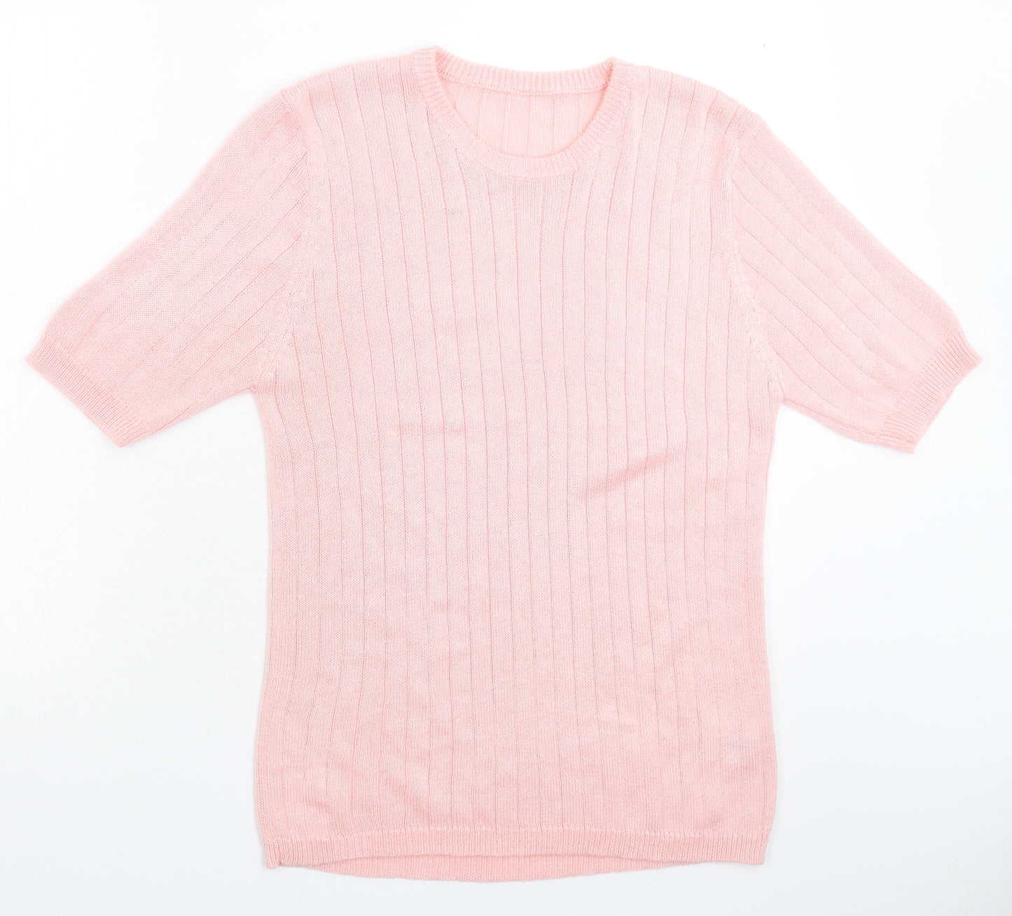 Preworn Womens Pink  Knit Pullover Jumper Size M
