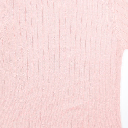 Preworn Womens Pink  Knit Pullover Jumper Size M