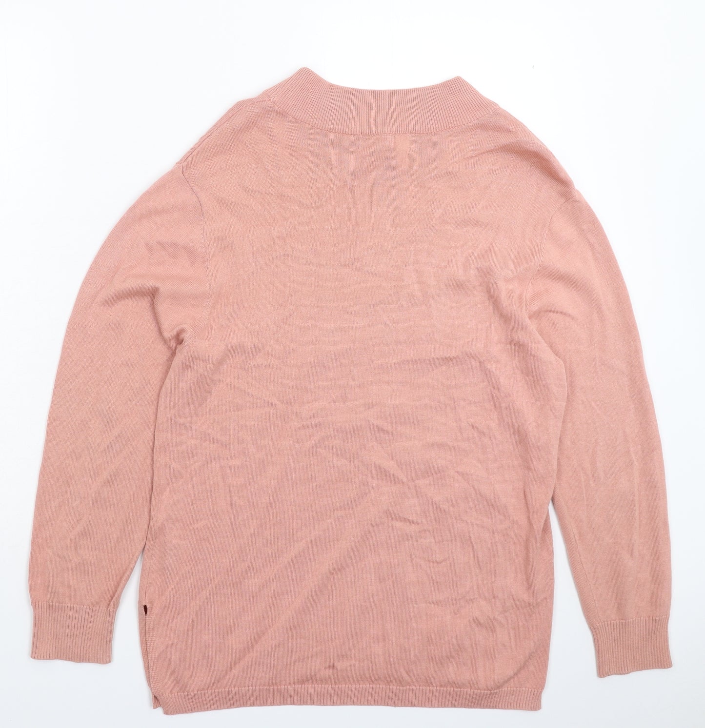 Hayren Womens Beige  Knit Pullover Jumper Size 10