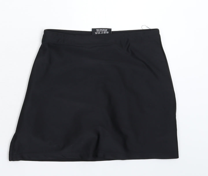 Falcon Womens Black Mini Skirt Size 24 in