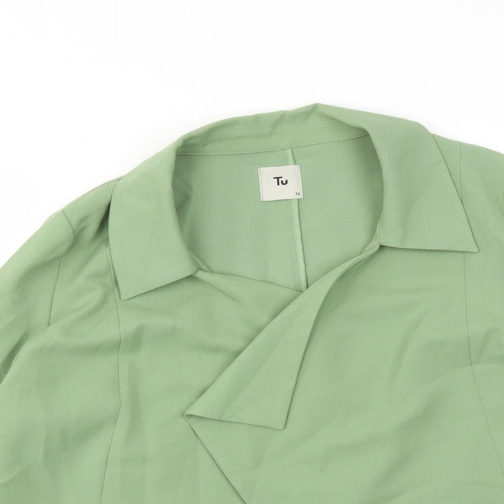 TU Womens Green   Jacket Blazer Size 16