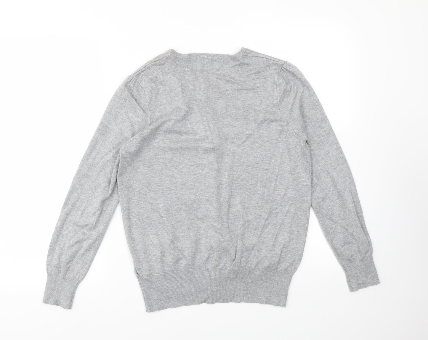 M&S Womens Grey   Cardigan Jumper Size 14