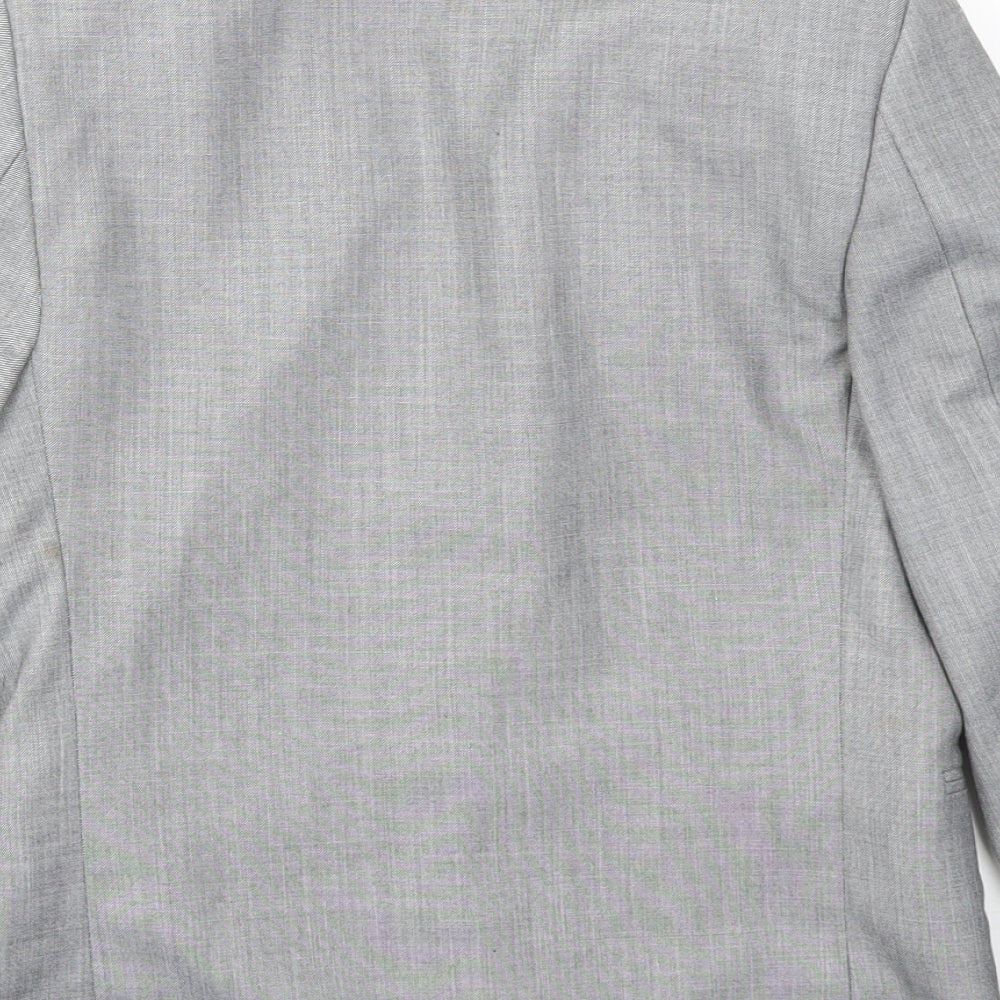 Creon Previs Boys Grey   Basic Jacket Blazer Size 9 Years
