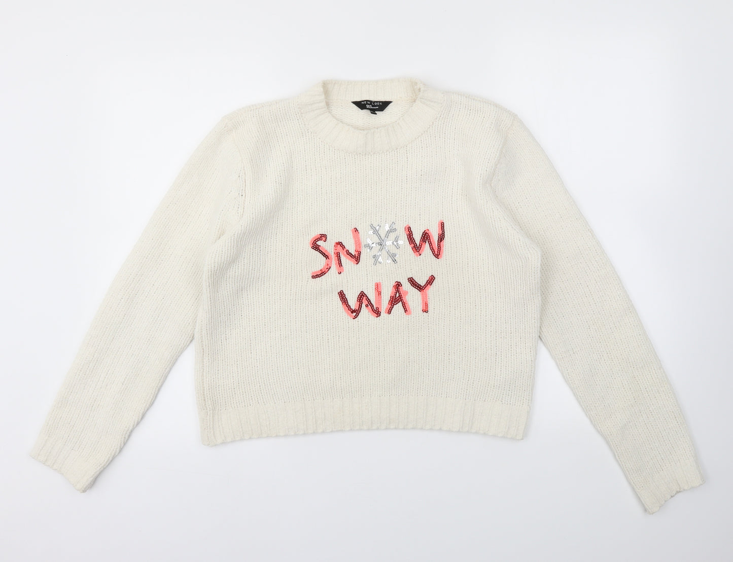 New Look Girls Ivory   Pullover Jumper Size 14-15 Years