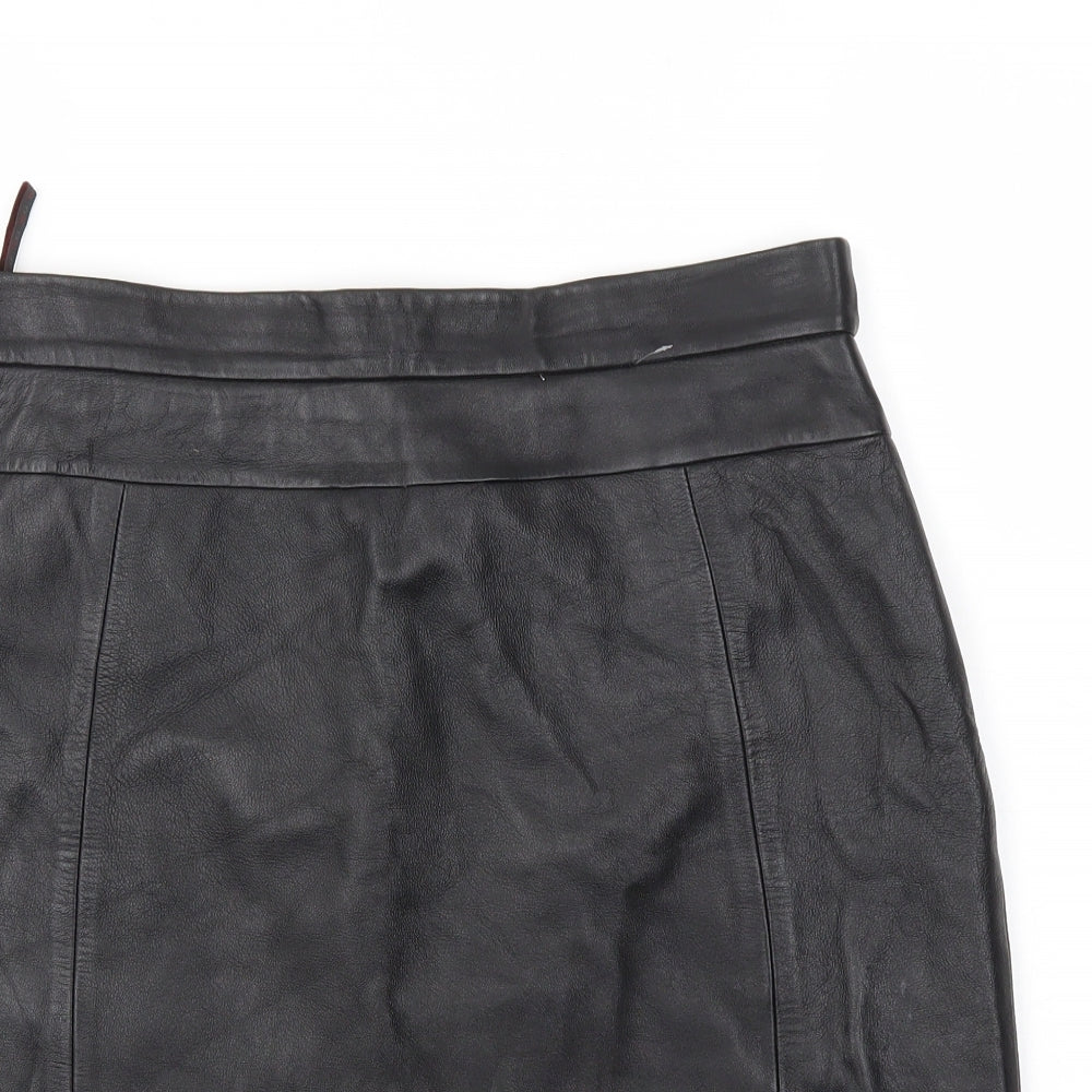 TWO Womens Black   A-Line Skirt Size 14