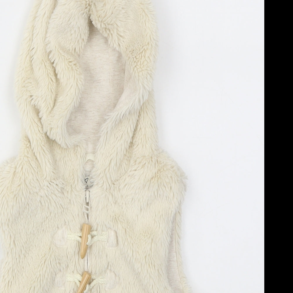 NEXT Girls Ivory   Gilet Jacket Size 4-5 Years