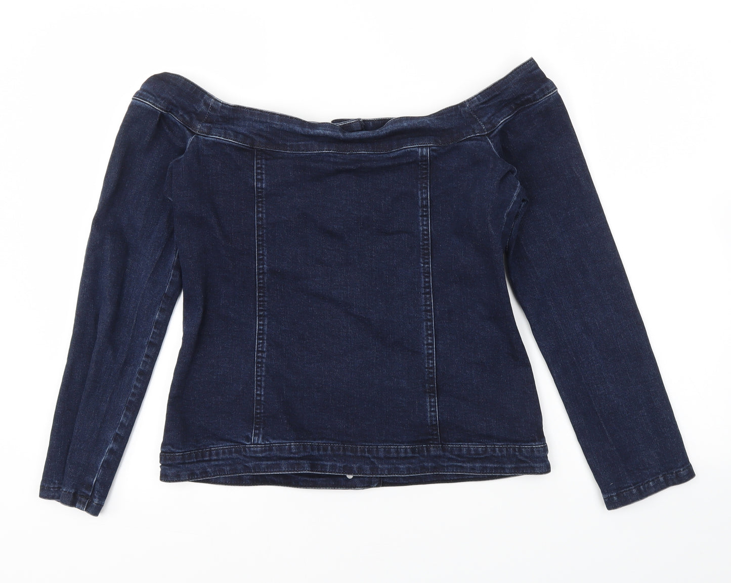 Preworn Womens Blue   Basic T-Shirt Size 10