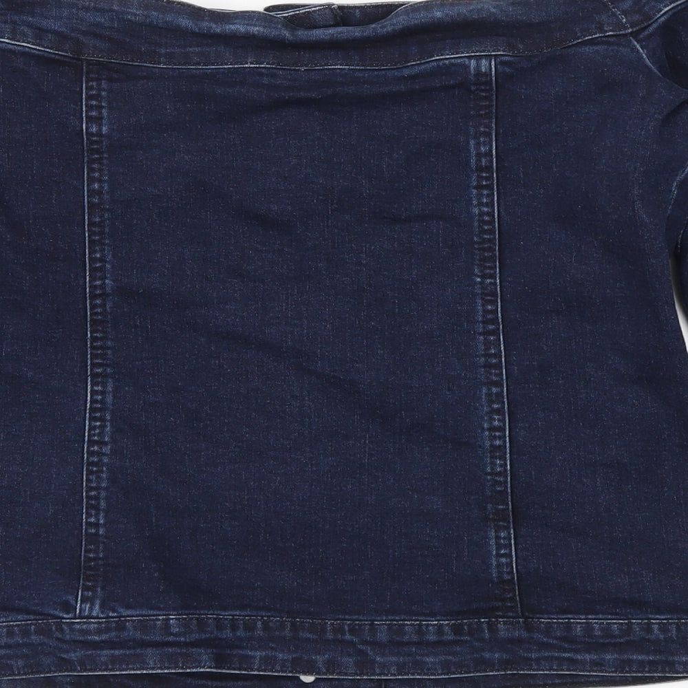 Preworn Womens Blue   Basic T-Shirt Size 10