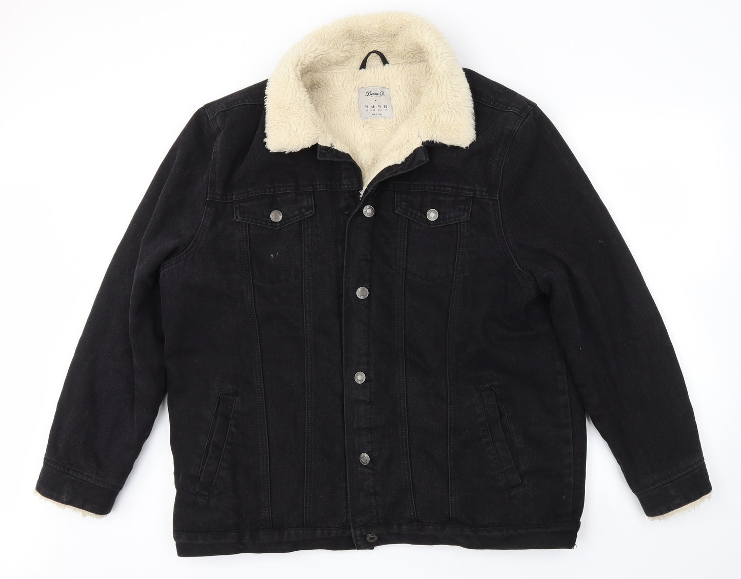 Primark Womens Black   Jacket Coat Size 18