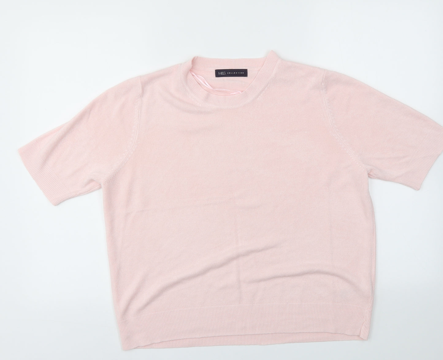 M&S Womens Pink   Pullover Jumper Size 16