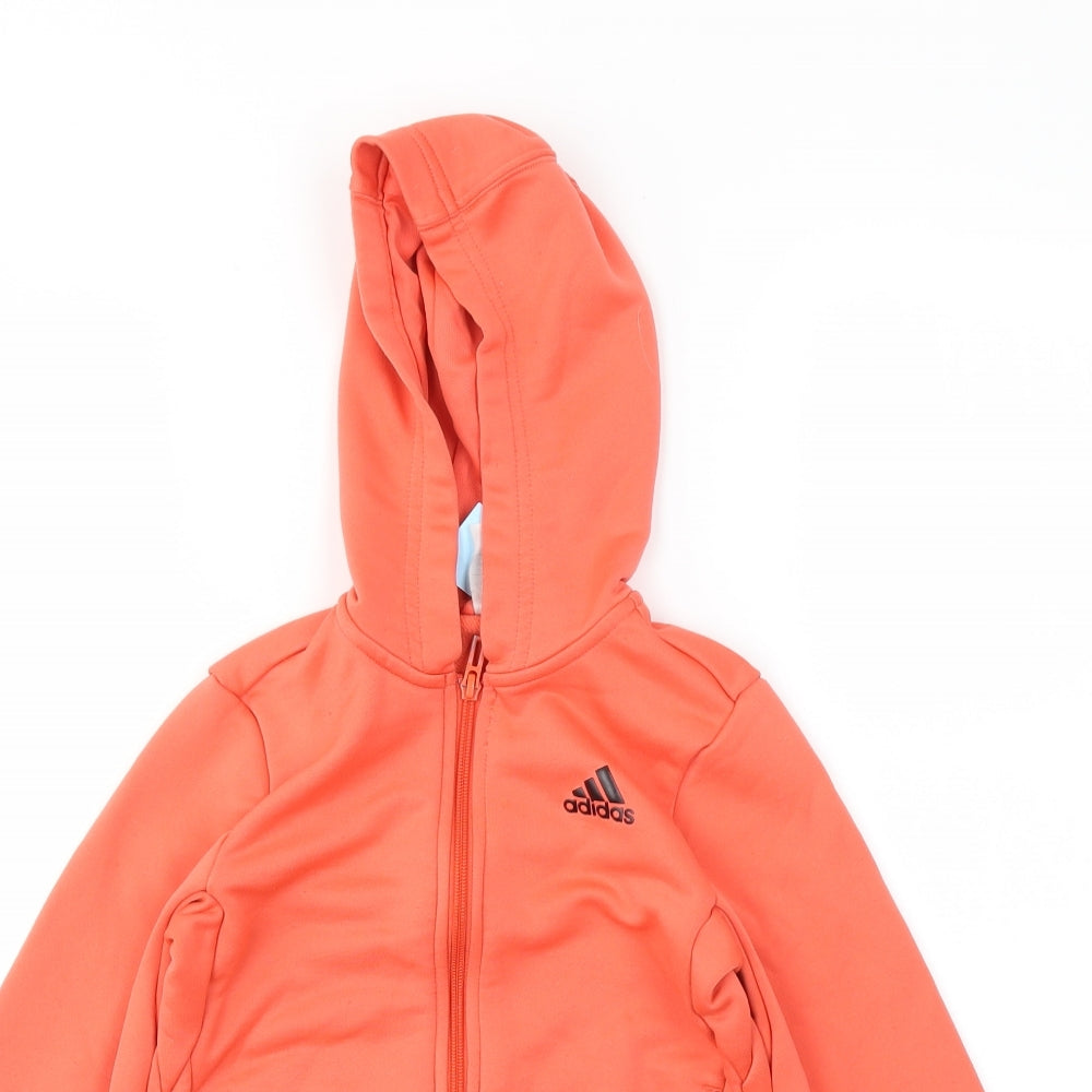 adidas Girls Pink   Full Zip Jumper Size 9-10 Years
