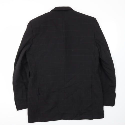 NEXT Mens Black Check  Jacket Blazer Size 42