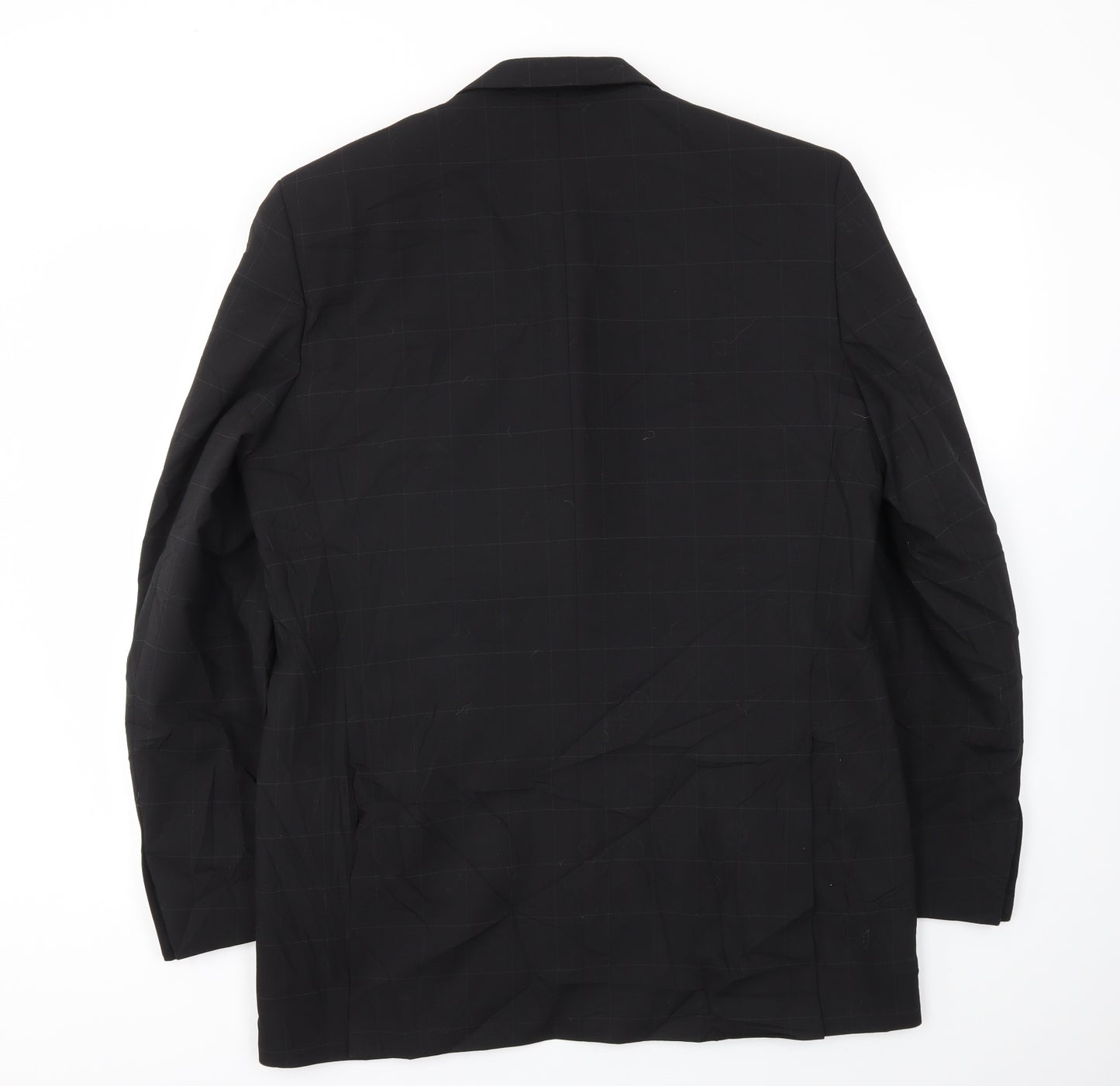 NEXT Mens Black Check  Jacket Blazer Size 42