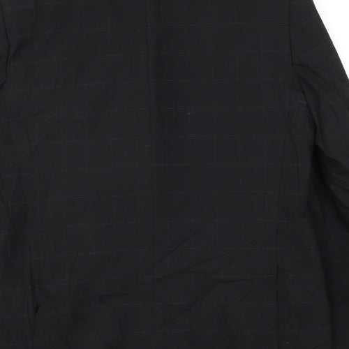 NEXT Mens Black Check  Jacket Blazer Size 42