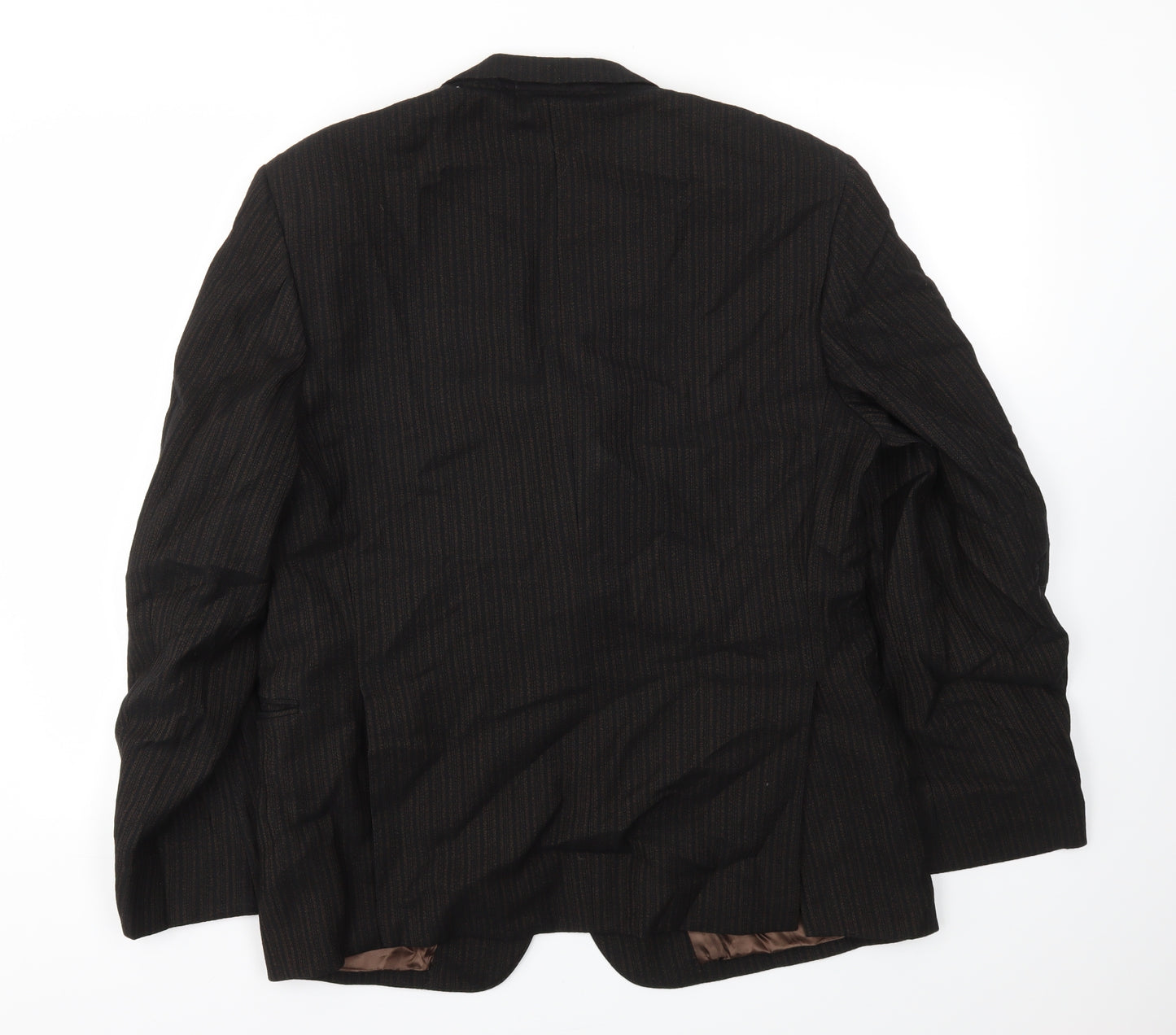 Alexandre Mens Brown Striped  Jacket Blazer Size 42
