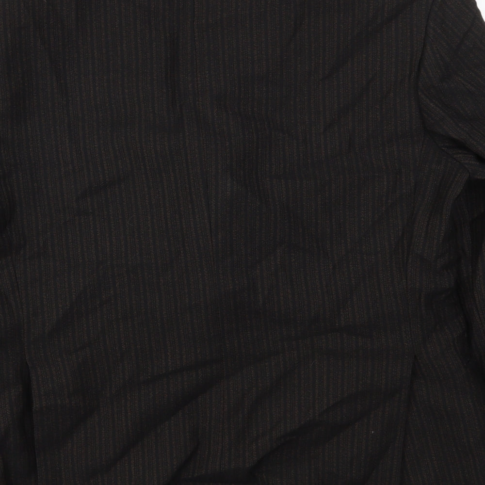 Alexandre Mens Brown Striped  Jacket Blazer Size 42