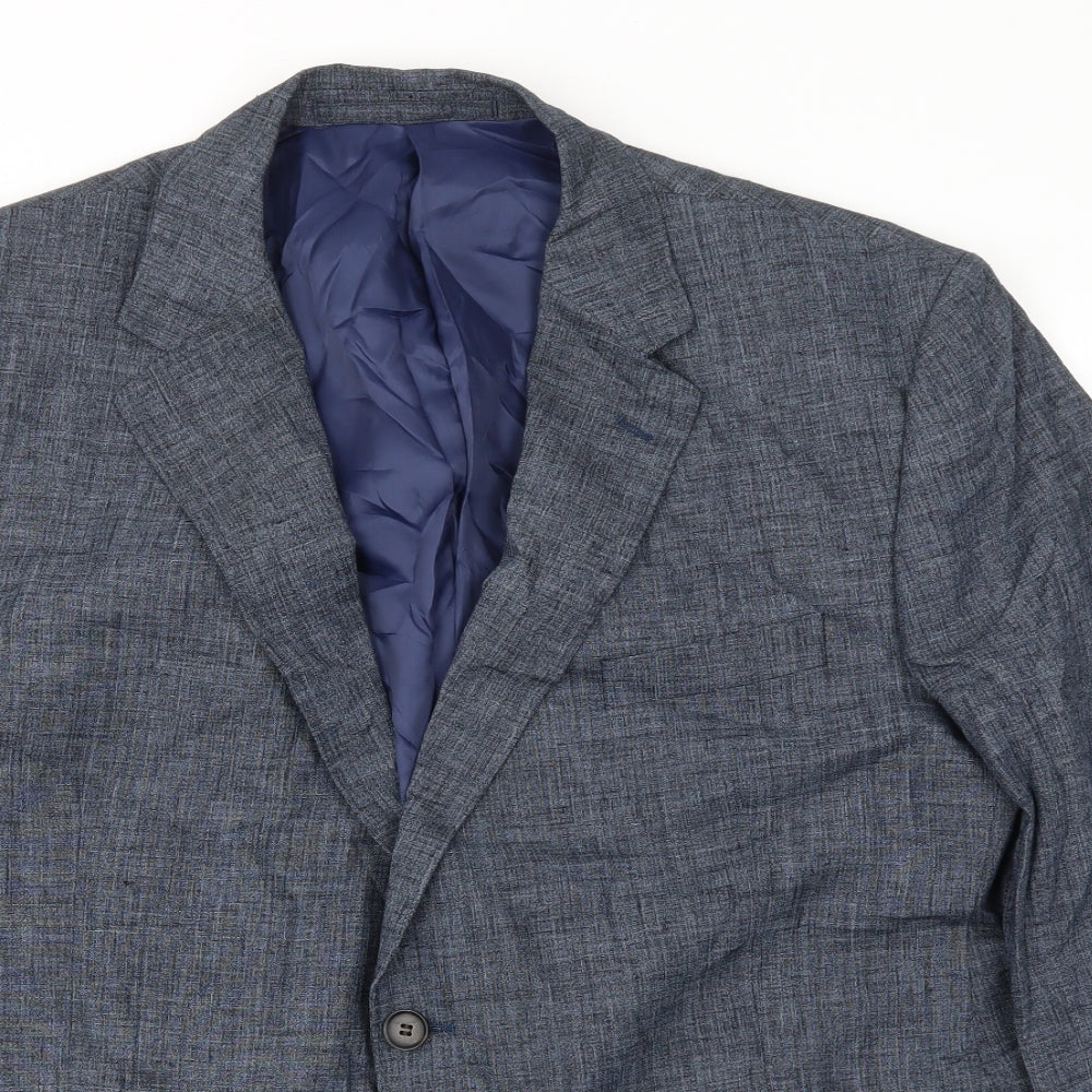 M&S Mens Blue   Jacket Blazer Size 46