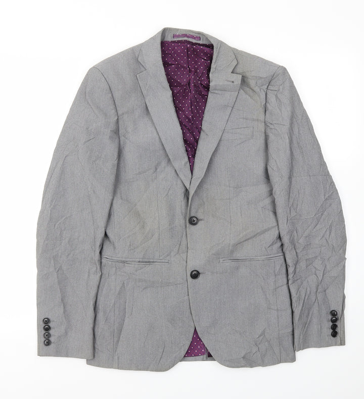 M&S Mens Grey   Jacket Blazer Size 34