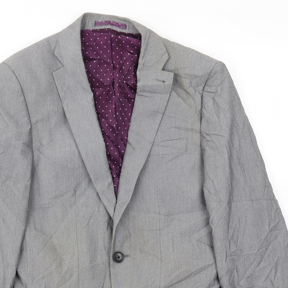 M&S Mens Grey   Jacket Blazer Size 34