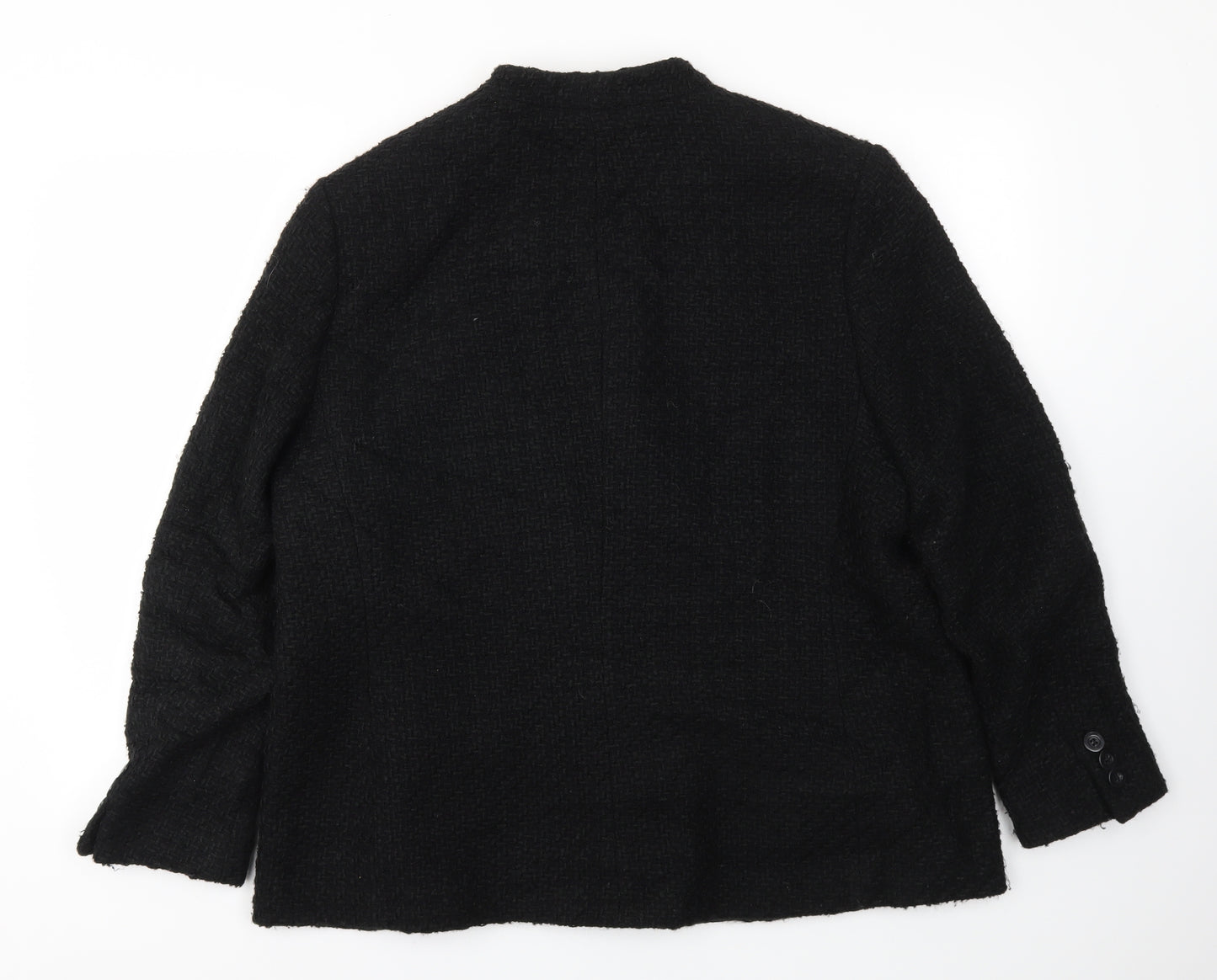 M&S Womens Black   Jacket Coat Size 22