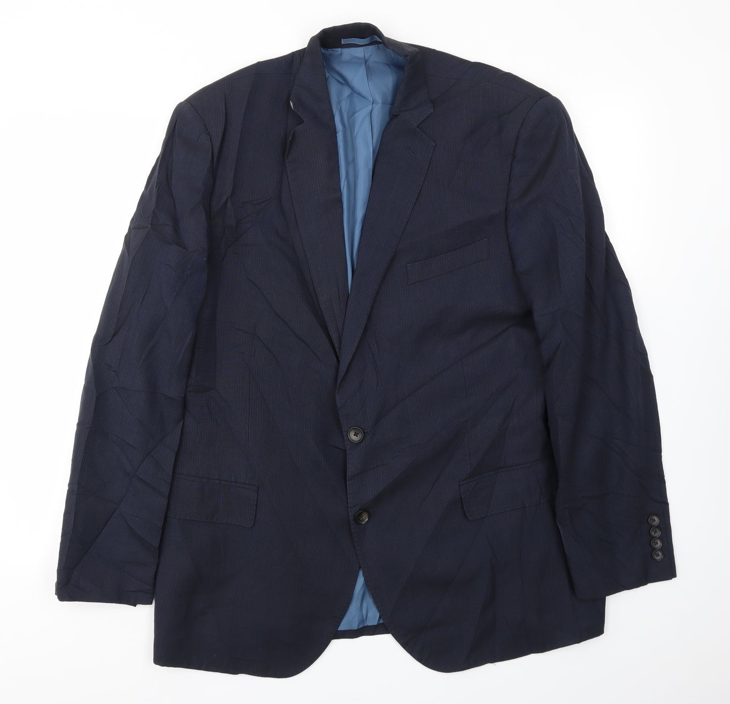 M&S Womens Blue   Jacket Blazer Size 44
