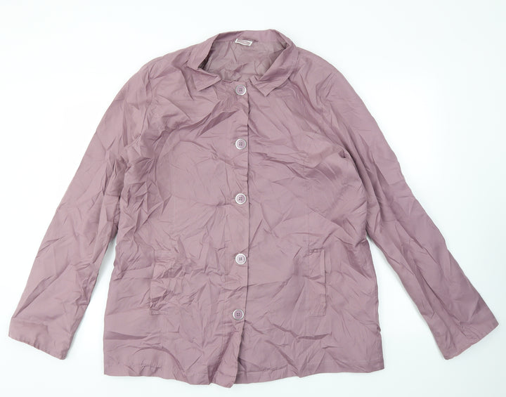 ann de lancay Womens Purple Jacket Coat Size M