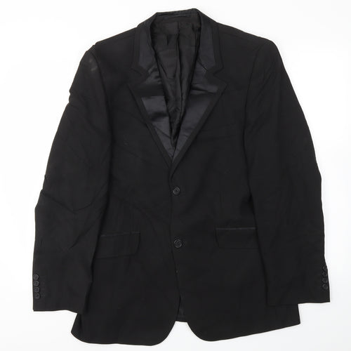 Topman Mens Black   Jacket Blazer Size 40