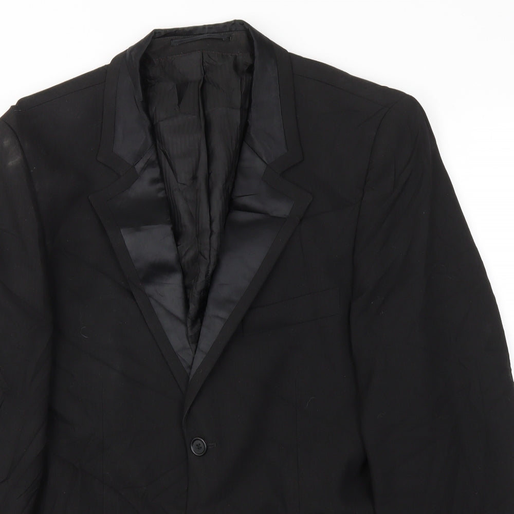Topman Mens Black   Jacket Blazer Size 40