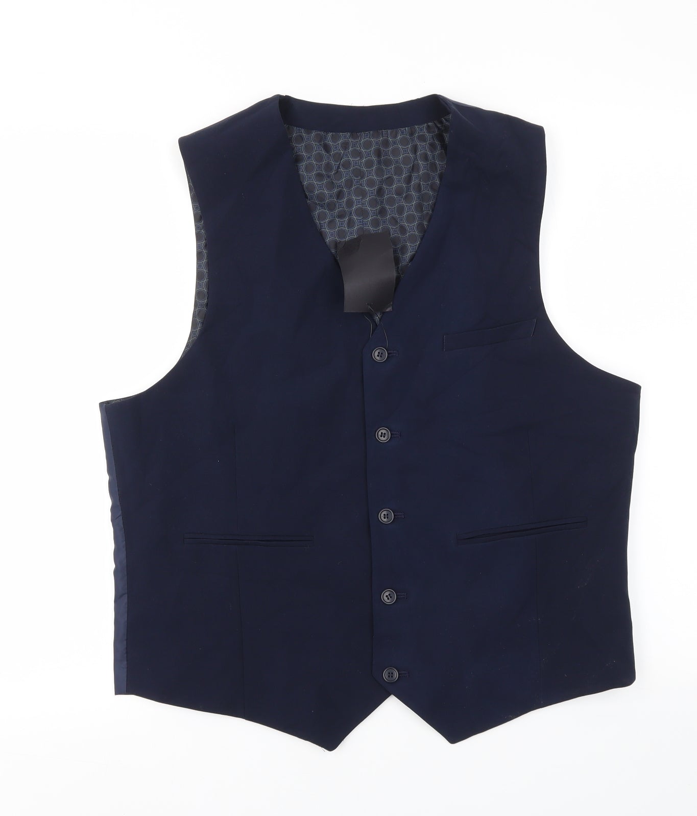ASOS Mens Blue   Jacket Suit Waistcoat Size 44